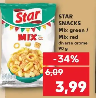 Kaufland STAR SNACKS Mix green / Mix red Ofertă