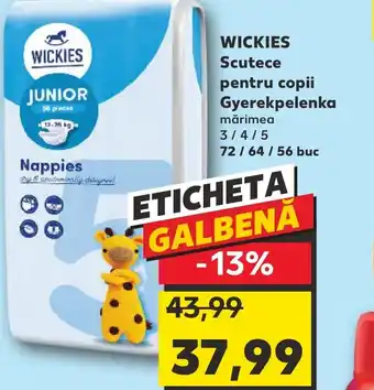 Kaufland WICKIES Scutece pentru copii Gyerekpelenka Ofertă