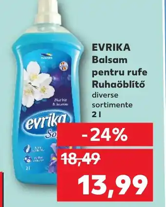 Kaufland EVRIKA Balsam pentru rufe Ruhaöblítő Ofertă
