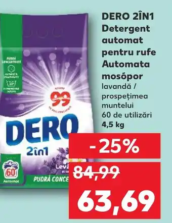 Kaufland DERO 2IN1 Detergent automat pentru rufe Automata mosópor Ofertă