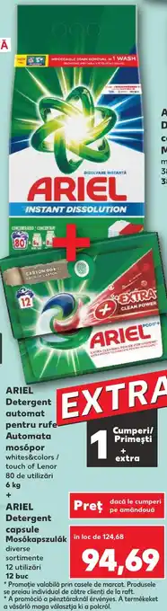 Kaufland ARIEL Detergent automat pentru rufe Automata mosópor Ofertă