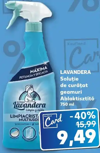 Kaufland LAVANDERA Soluție de curățat geamuri Ablaktisztító Ofertă