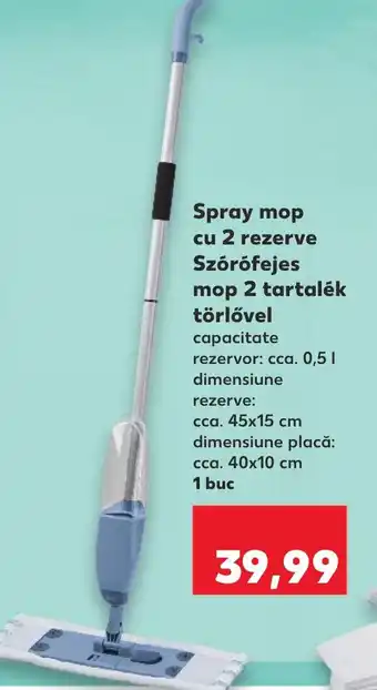 Kaufland Spray mop cu 2 rezerve Szórófejes mop 2 tartalék törlővel Ofertă