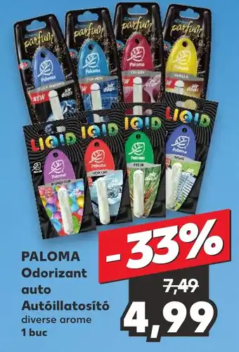Kaufland PALOMA Odorizant auto Autóillatosító Ofertă