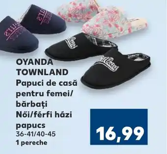 Kaufland OYANDA TOWNLAND Papuci de casă pentru femei/ bărbaţi Női/férfi házi papucs Ofertă