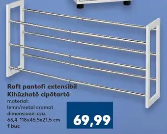 Kaufland Raft pantofi extensibil Kihúzható cipőtartó Ofertă