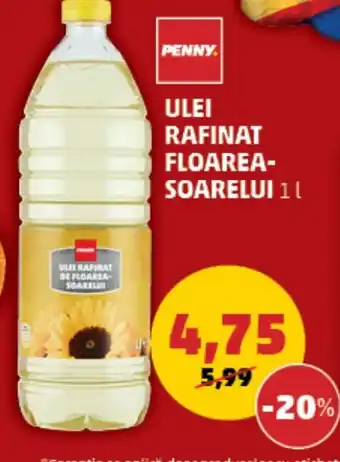 Penny ULEI RAFINAT FLOAREA-SOARELUI 1L Ofertă