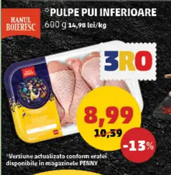 Penny PULPE PUI INFERIOARE Ofertă