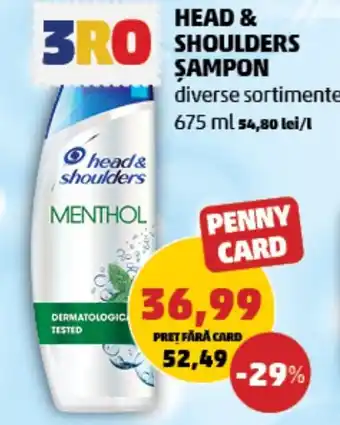 Penny HEAD & SHOULDERS ŞAMPON Ofertă