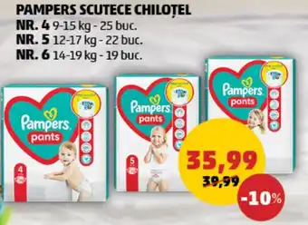 Penny PAMPERS SCUTECE CHILOŢEL Ofertă