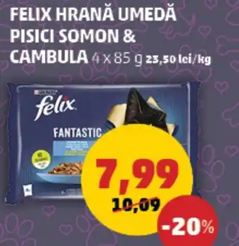 Penny FELIX HRANĂ UMEDĂ PISICI SOMON & CAMBULA Ofertă