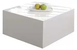 Favi Masuta de cafea patrata din MDF 60x60x30 cm alb Ofertă