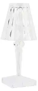 Lampa de masa transparenta cu LED IP54 reincarcabila - Cristal