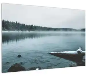 Favi Tablou - lacul nordic înghețat (90x60 cm) Ofertă