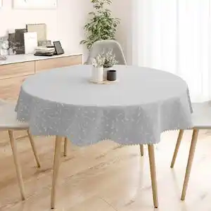 Favi Goldea față de masă din teflon de lux - gri cu ornamente mari - rotundă Ø 160 cm Ofertă