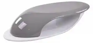 Favi Masuta de cafea cu forma neregulata din fibra de sticla 130x58x30 cm gri/alb Ofertă
