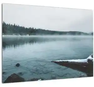 Favi Tablou - lacul nordic înghețat (70x50 cm) Ofertă