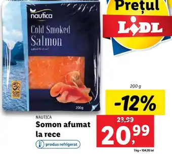 Lidl NAUTICA Somon afumat la rece Ofertă