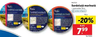 Lidl NAUTICA Sardeluță marinată Ofertă