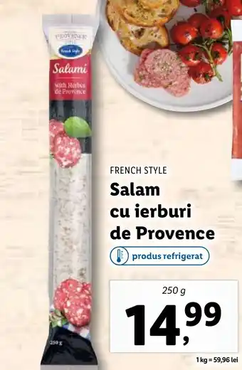 Lidl FRENCH STYLE Salam cu ierburi de Provence Ofertă