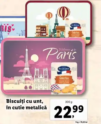 Lidl Biscuiți cu unt, în cutie metalică Ofertă