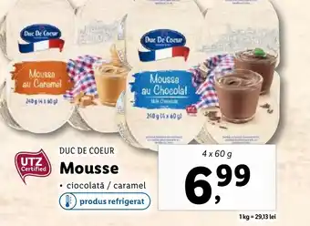 Lidl DUC DE COEUR Mousse Ofertă