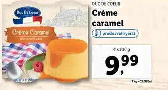 Lidl DUC DE COEUR Crème caramel Ofertă