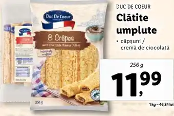 Lidl DUC DE COEUR Clătite umplute Ofertă