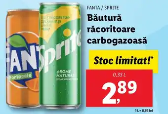 Lidl FANTA / SPRITE Băutură răcoritoare carbogazoasă Ofertă