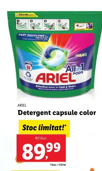 Lidl ARIEL Detergent capsule color Ofertă