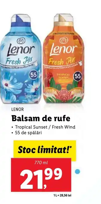 Lidl LENOR Balsam de rufe Ofertă