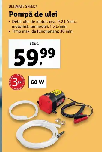 Lidl ULTIMATE SPEEDⓇ Pompă de ulei Ofertă
