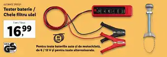 ULTIMATE SPEEDⓇ Tester baterie / Cheie filtru ulei