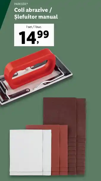 PARKSIDEⓇ Coli abrazive / Şlefuitor manual