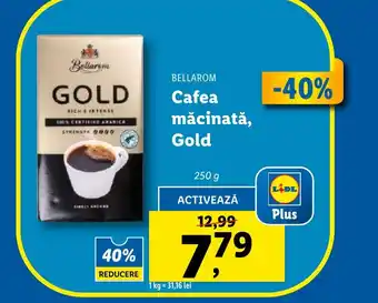 Lidl BELLAROM Cafea măcinată, Gold Ofertă