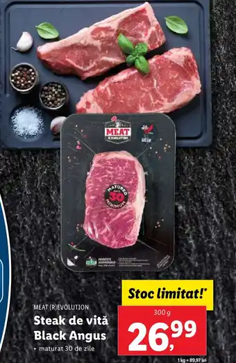 Lidl MEAT (R)EVOLUTION Steak de vită Black Angus Ofertă