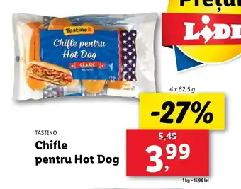 Lidl TASTINO Chifle pentru Hot Dog Ofertă