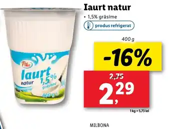 Lidl PILOS Iaurt natur Ofertă