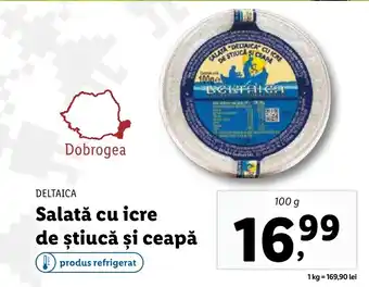Lidl DELTAICA Salată cu icre de știucă și ceapă Ofertă