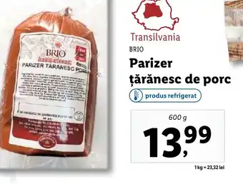 Lidl BRIO Parizer țărănesc de porc Ofertă