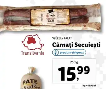 Lidl SZÉKELY FALAT Cârnați Secuiești Ofertă