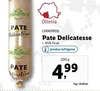 Lidl CARNIPROD Pate Delicatesse Ofertă