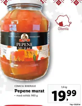 Lidl CONACUL BOIERULUI Pepene murat Ofertă