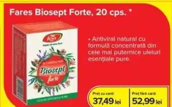Dr.Max Fares Biosept Forte, 20 cps. Ofertă