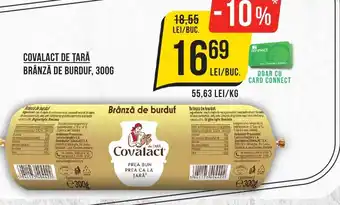 Mega Image COVALACT DE ȚARĂ BRÂNZĂ DE BURDUF, 300G Ofertă