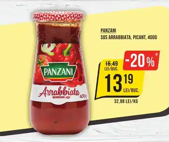 Mega Image PANZANI SOS ARRABBIATA, PICANT, 400G Ofertă