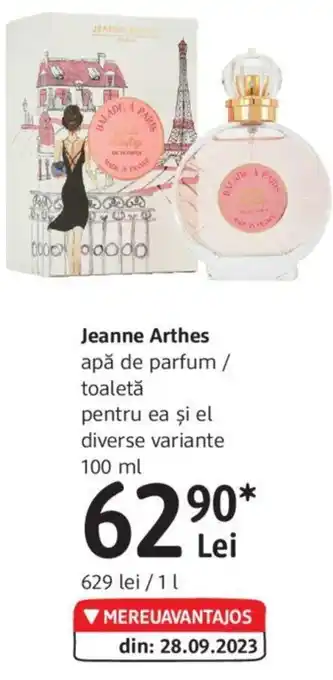 DM Jeanne Arthes apă de parfum / toaletă pentru ea și el diverse variante 100 ml Ofertă