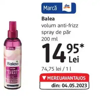 DM Balea volum anti-frizz spray de păr 200 ml Ofertă