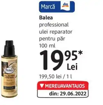 DM Balea professional ulei reparator pentru păr 100 ml Ofertă