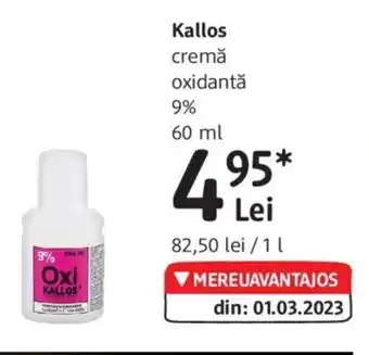 DM Kallos cremă oxidantă 9% 60 ml Ofertă